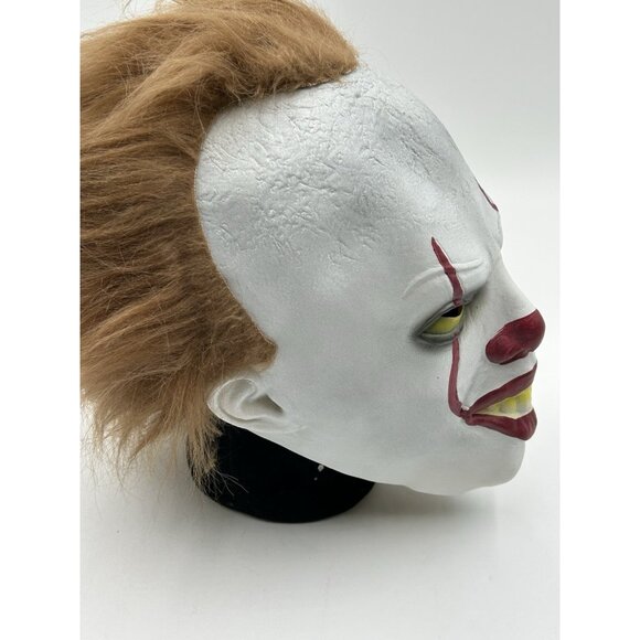 Pennywise Clown Mask Full Head Costume Movie Stephen King's IT Cosplay Creepy - Picture 5 of 8